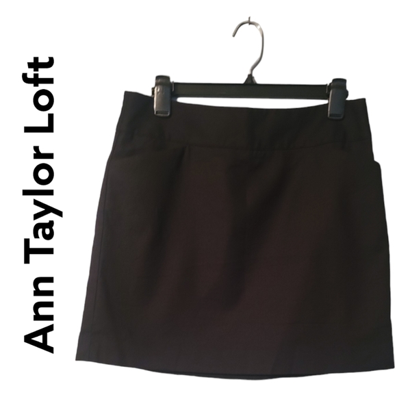 Ann Taylor Loft Black Skirt Women's Size 8P - Picture 1 of 6